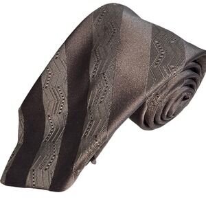 VINTAGE Carter Holmes‎ Polyester/Silk Taupe Colored Neck Tie NEW